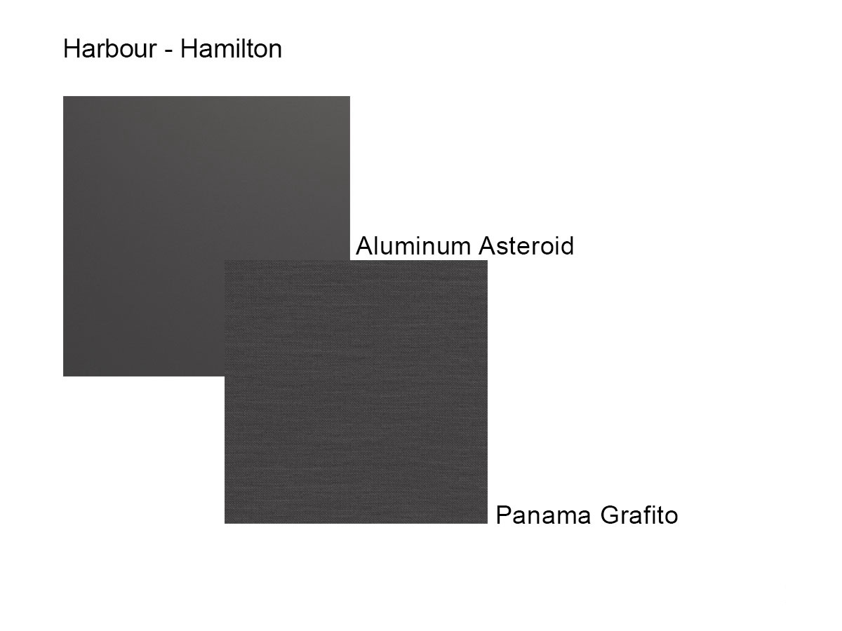 Harbour Hamilton Swivel Lounge Chair Asteroid Panama Grafito