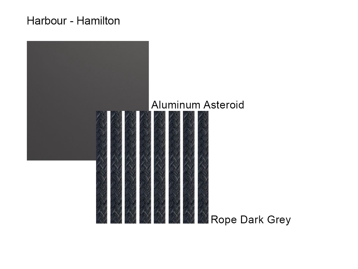 Harbour Hamilton Footstool Asteroid Dark Grey