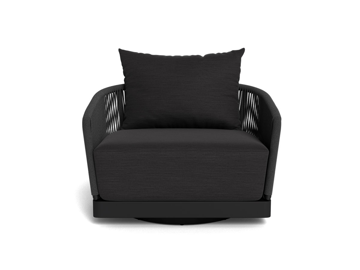 Harbour Hamilton Swivel Lounge Chair Asteroid Panama Grafito