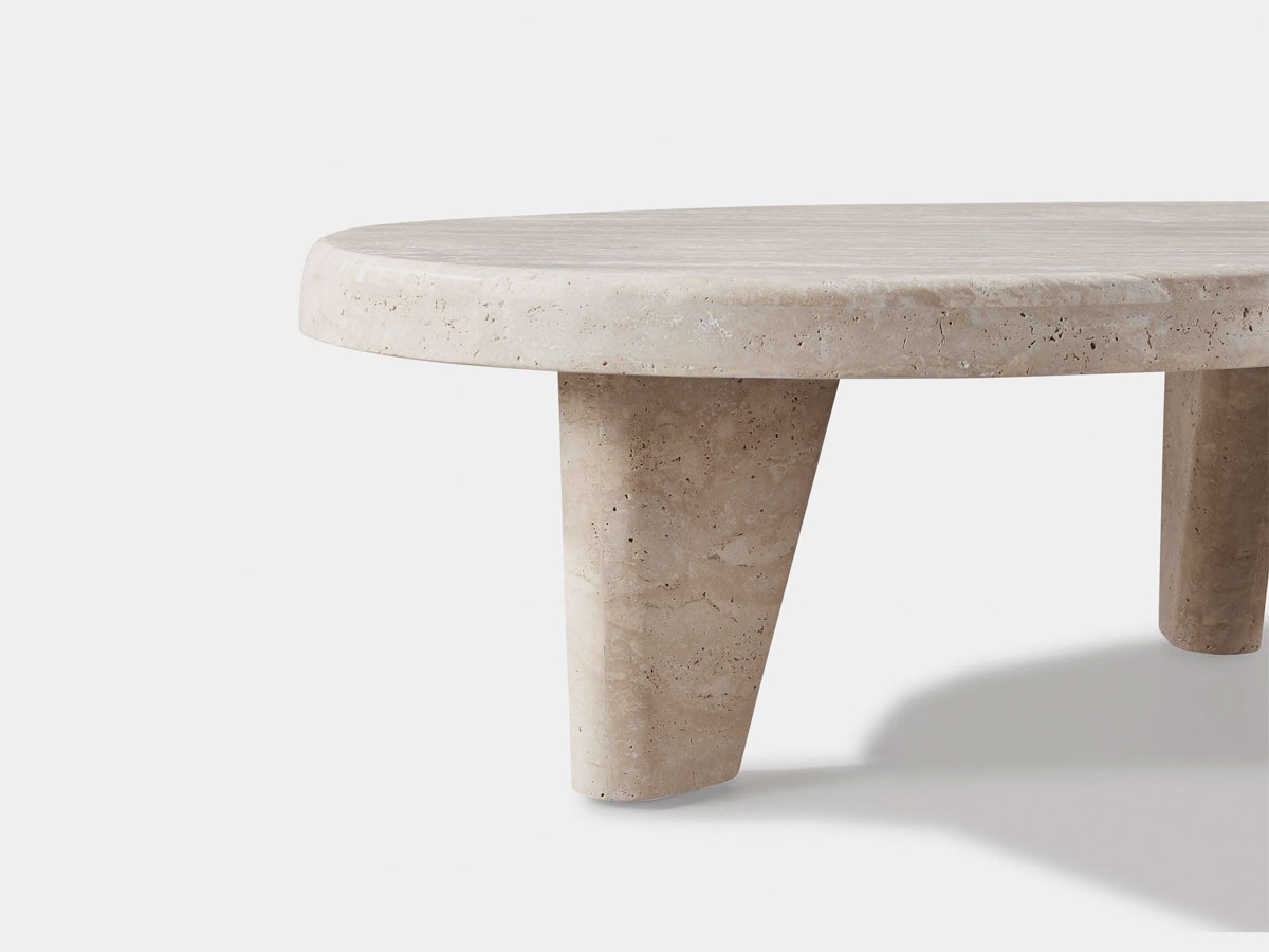 Harbour Lucca Organic Coffee Table Natural Travertine