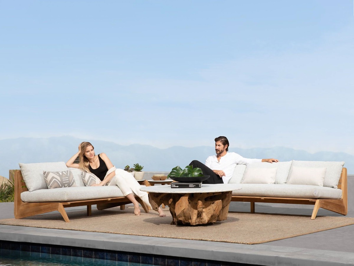 Harbour Mlb Teak 2 Seater Sofa