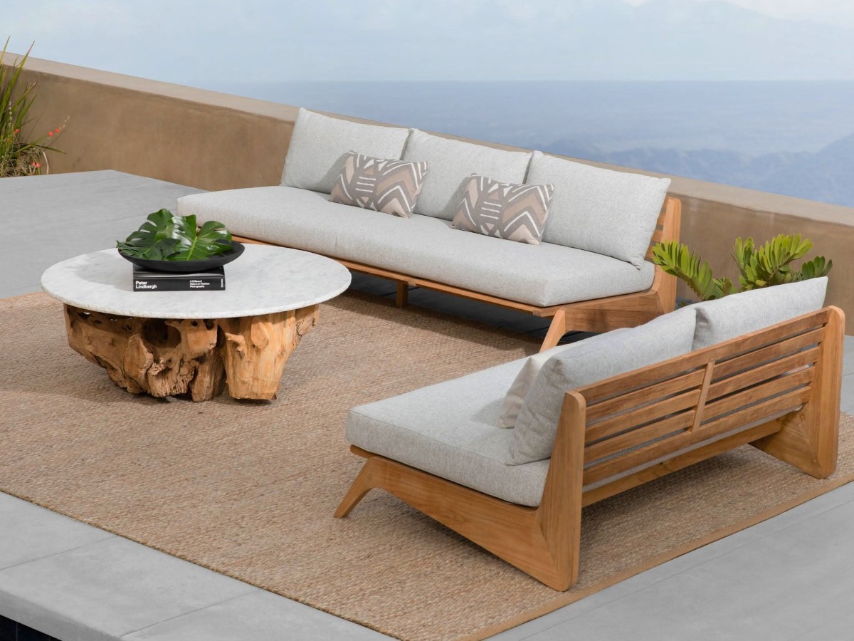 Harbour Mlb Teak 3 Seater Sofa