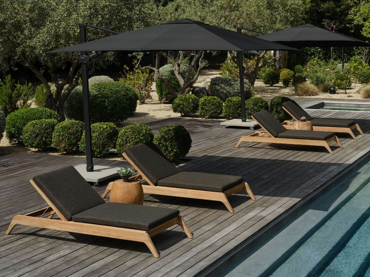 Harbour Mlb Teak Slatted Sun Lounge