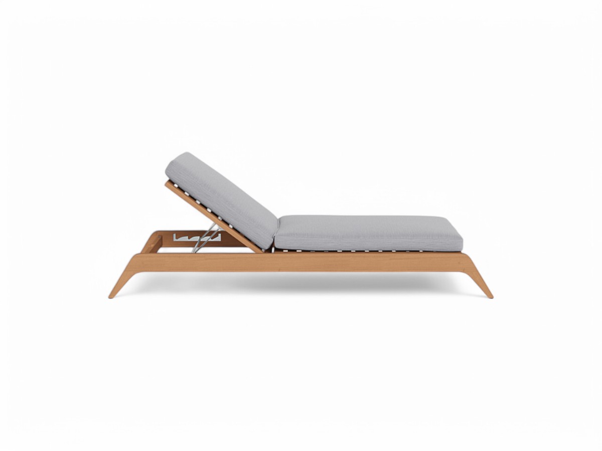 Harbour Mlb Teak Slatted Sun Lounge
