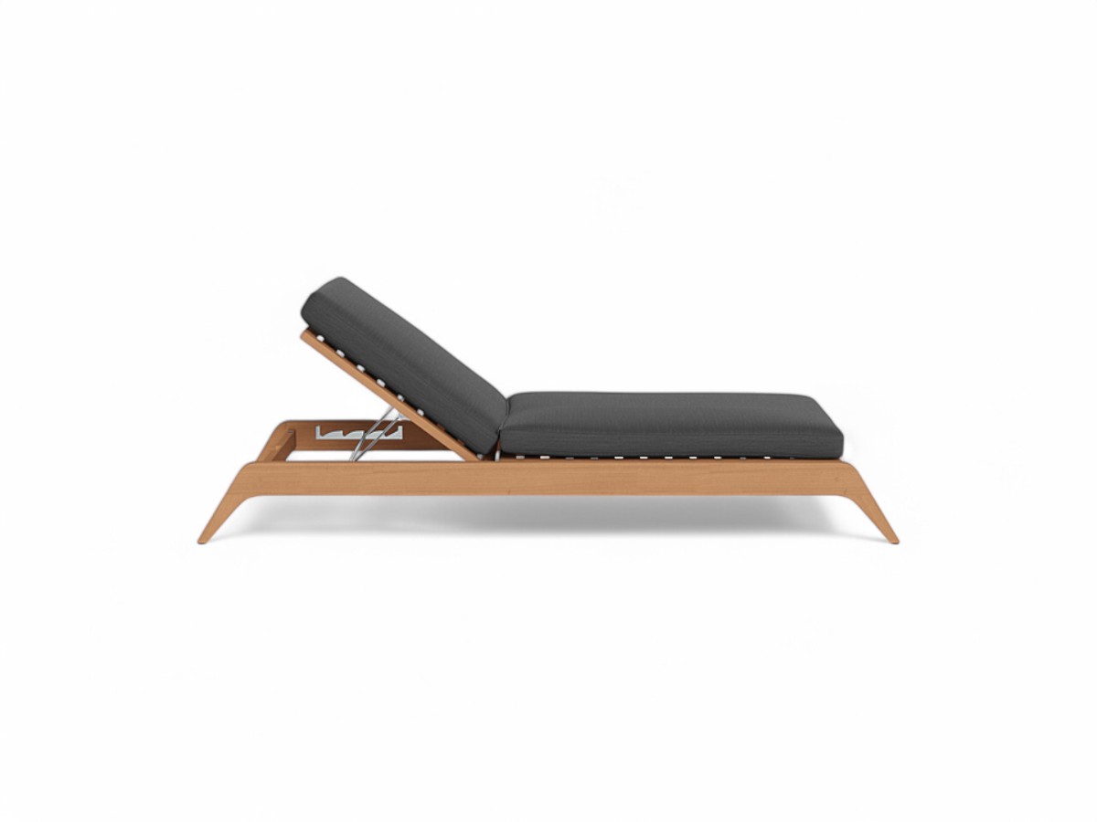 Harbour Mlb Teak Slatted Sun Lounge