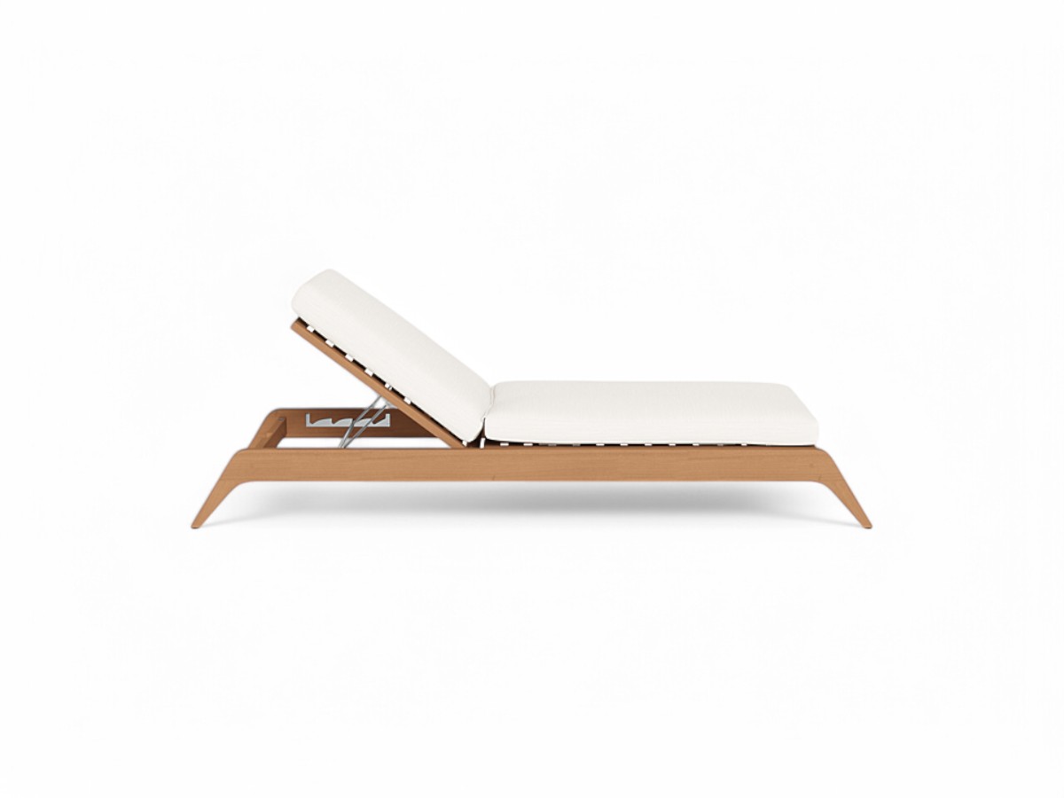 Harbour Mlb Teak Slatted Sun Lounge