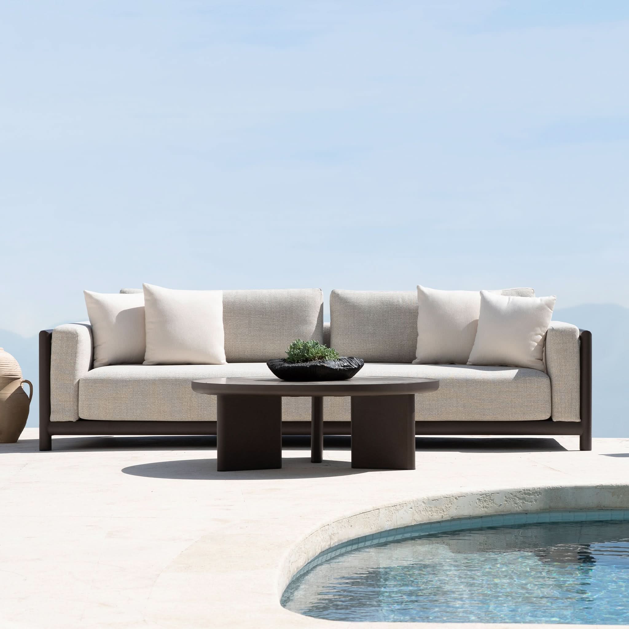 Harbour Moab Sofa 180 Bronze Panama Marble
