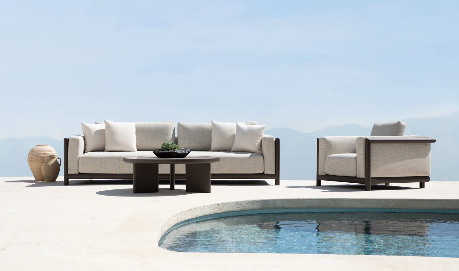 Harbour Moab Sofa 90 Bronze Panama Marble