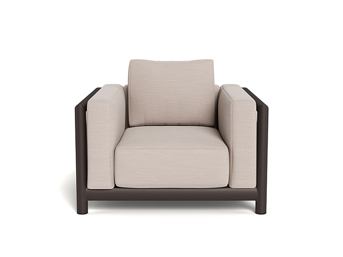 Harbour Moab Lounge Chair Bronze Panama Marble