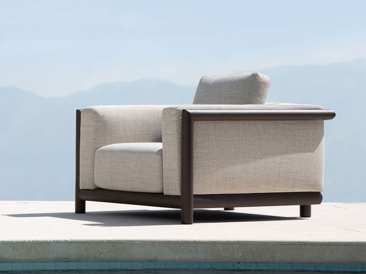 Harbour Moab Lounge Chair Bronze Panama Marble