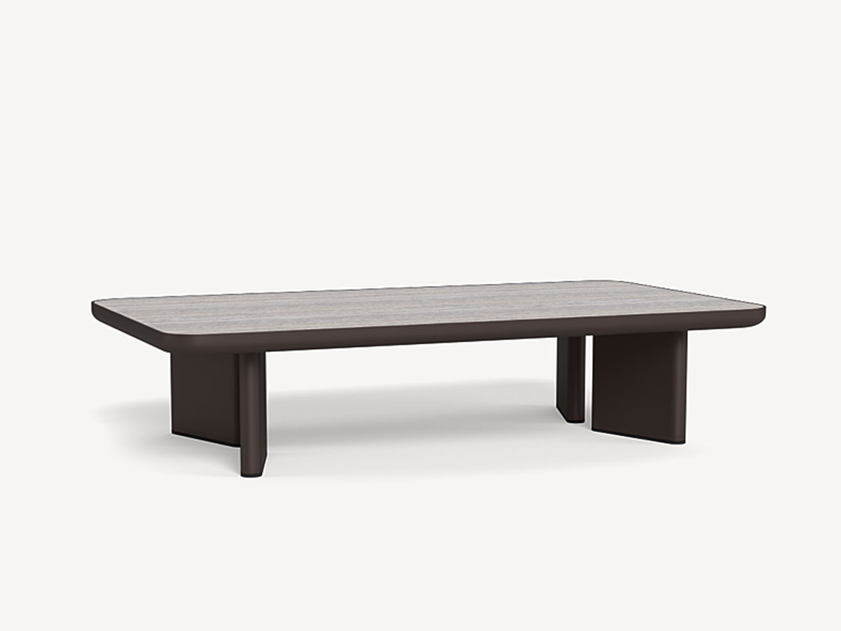Harbour Moab Coffee Table Bronze Travertine Dark Grey
