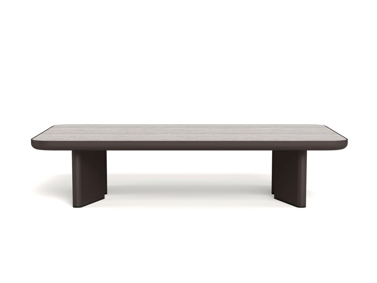 Harbour Moab Coffee Table Bronze Travertine Dark Grey