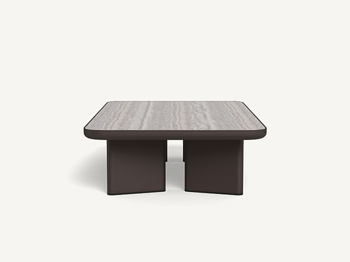 Harbour Moab Coffee Table Bronze Travertine Dark Grey