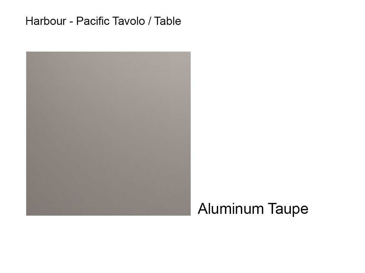 Harbour Pacific Aluminum Extension Dining Table Taupe