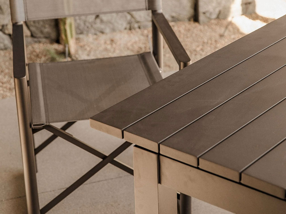 Harbour Pacific Aluminum Extension Dining Table Taupe
