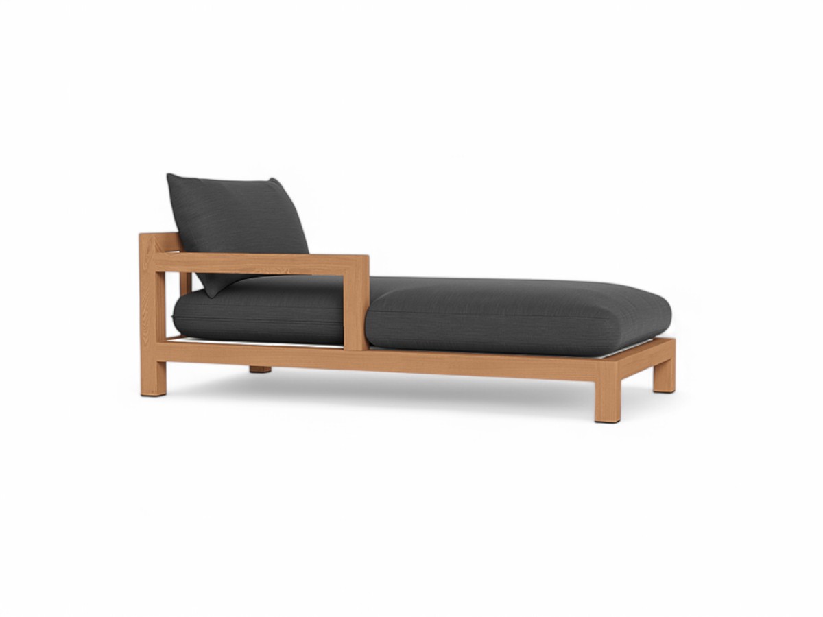 Harbour Pacific Teak Chaise Longue
