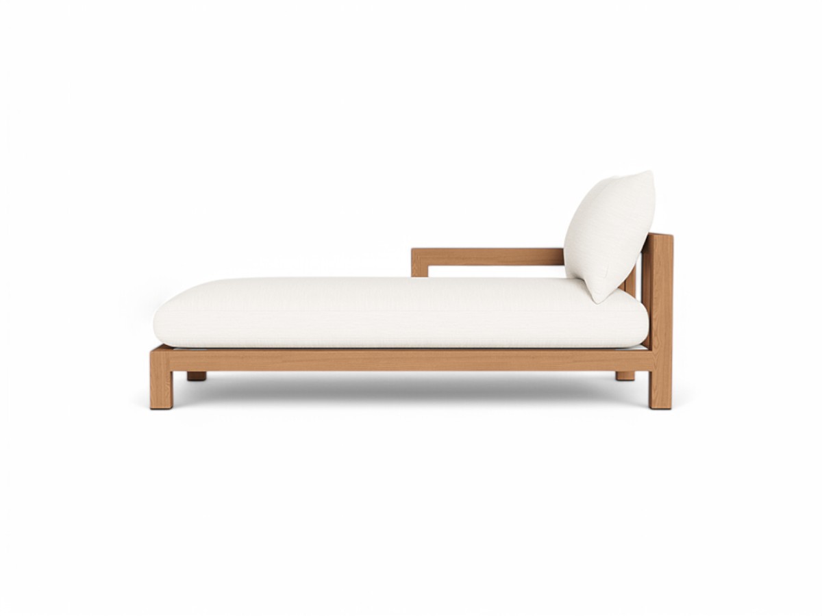 Harbour Pacific Teak Chaise Longue