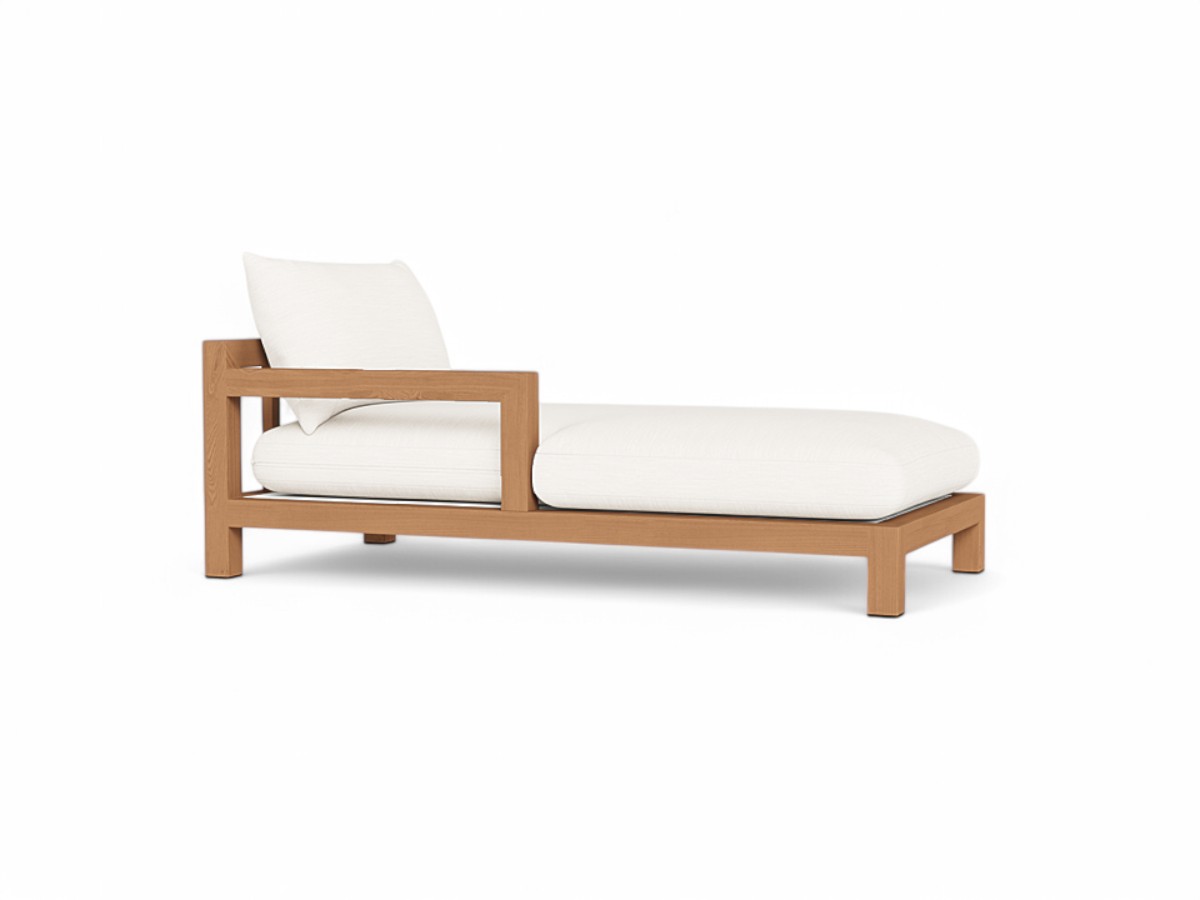Harbour Pacific Teak Chaise Longue