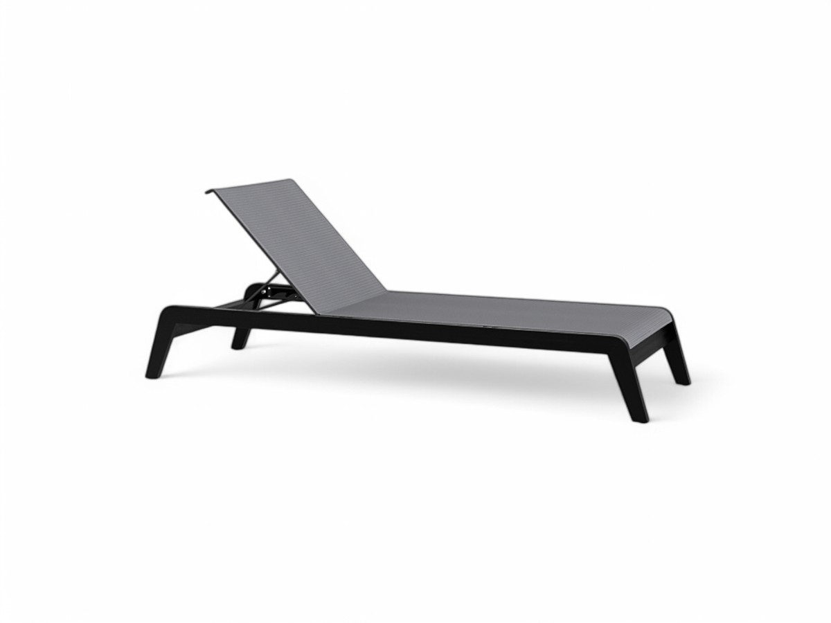 Harbour Pacific Teak Angled Sun Lounge