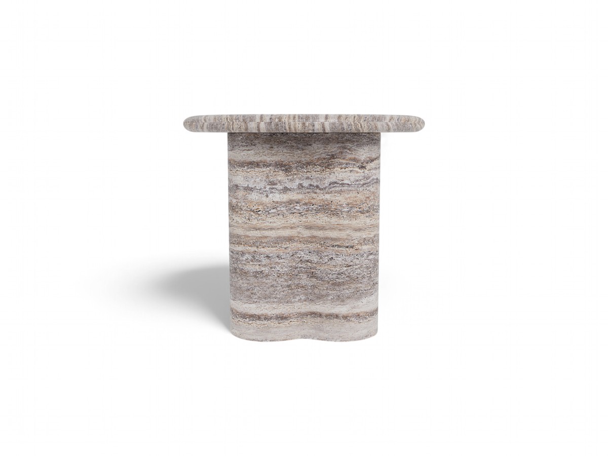 Harbour Porto Travertine Round Side Table