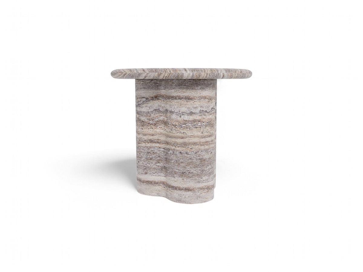 Harbour Porto Travertine Round Side Table