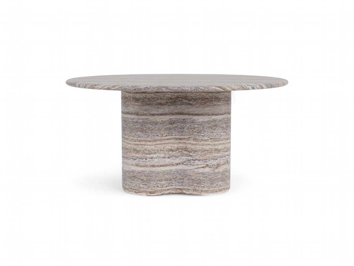 Harbour Porto Travertine Round Dining Table