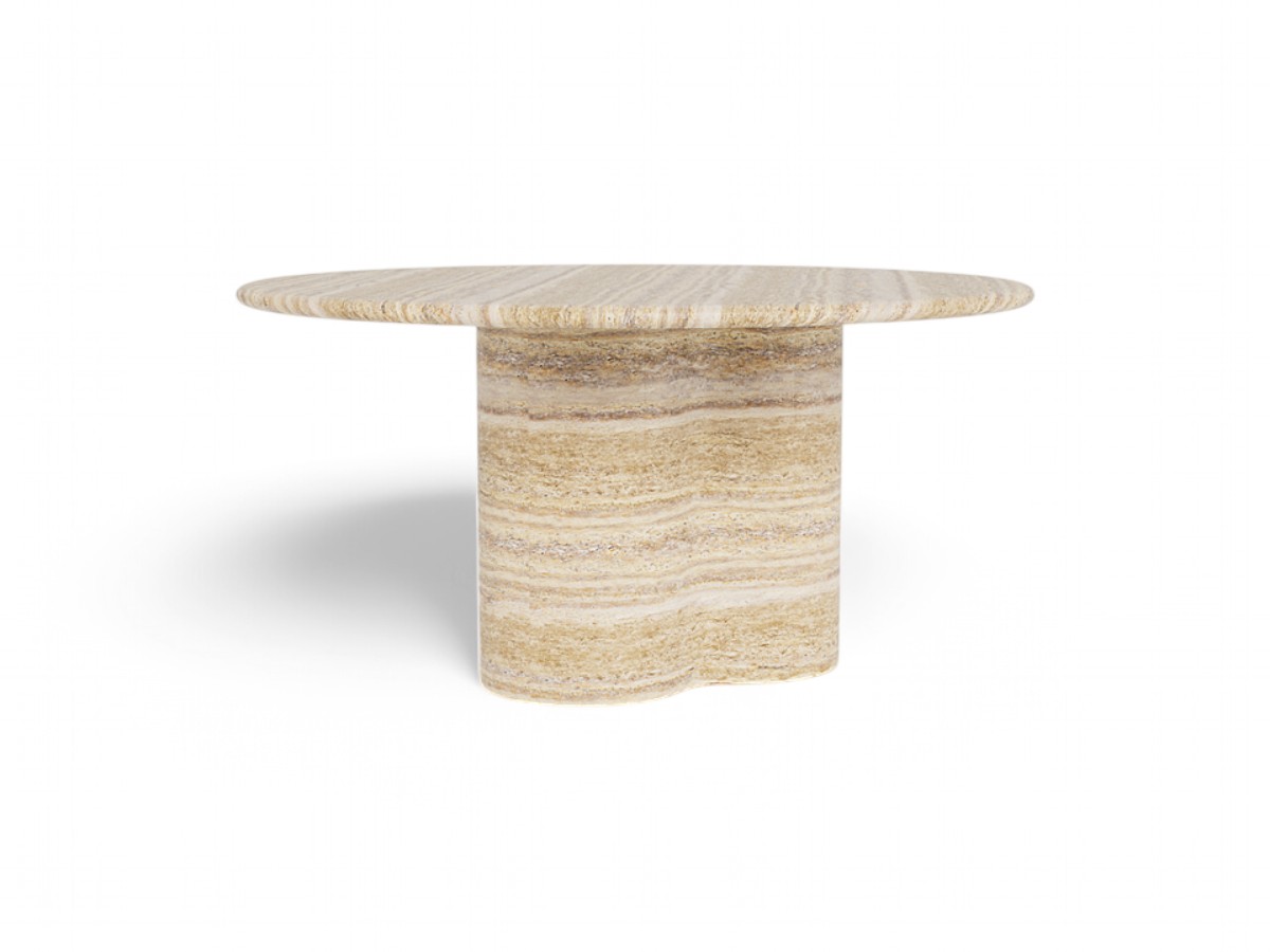 Harbour Porto Travertine Round Dining Table