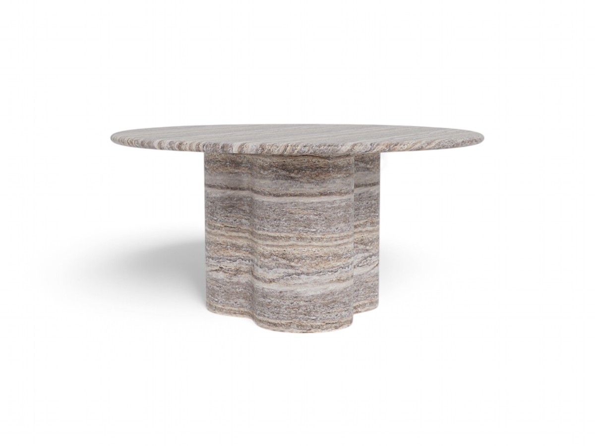 Harbour Porto Travertine Round Dining Table