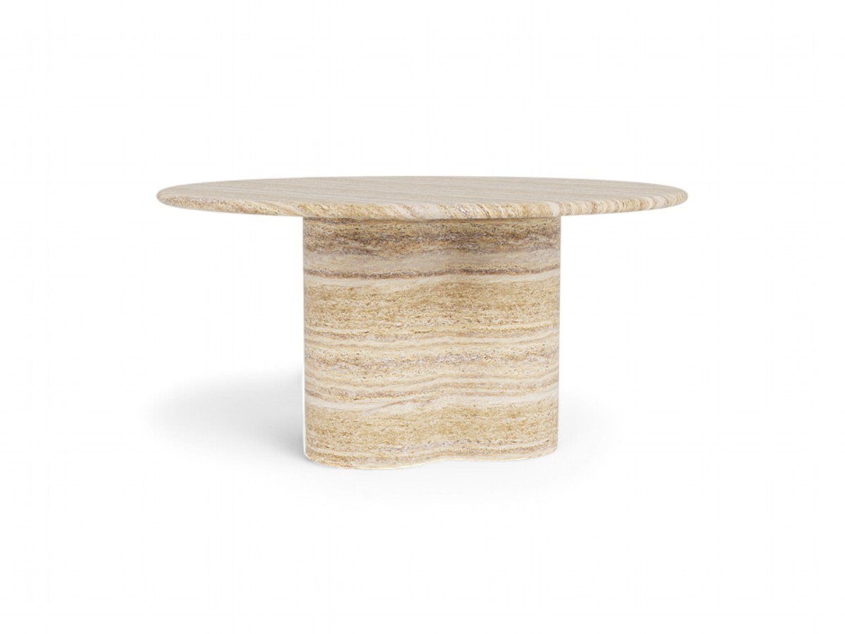 Harbour Porto Travertine Round Dining Table
