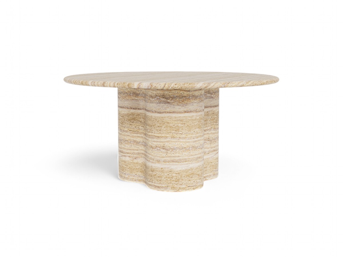 Harbour Porto Travertine Round Dining Table