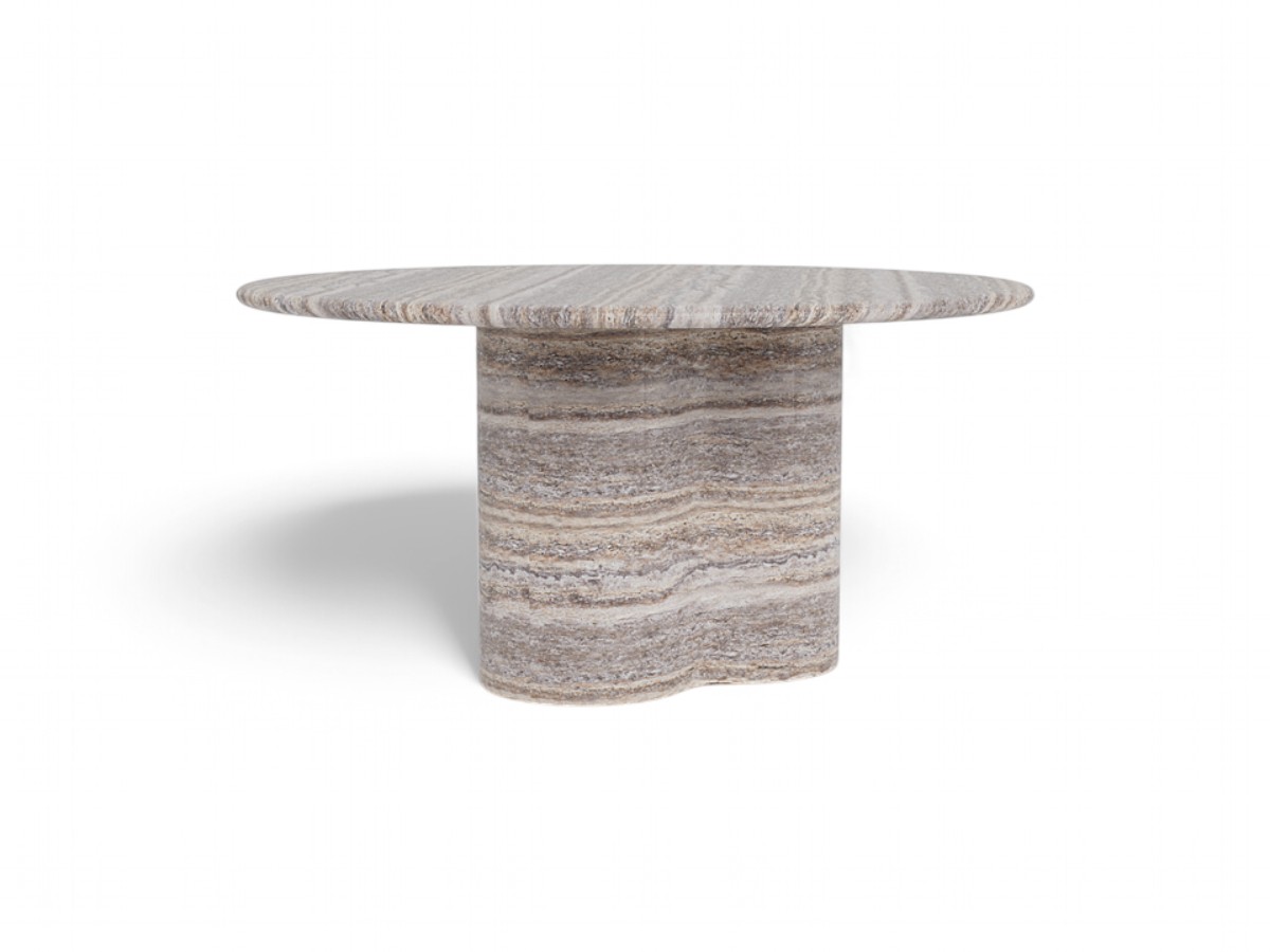 Harbour Porto Travertine Round Dining Table