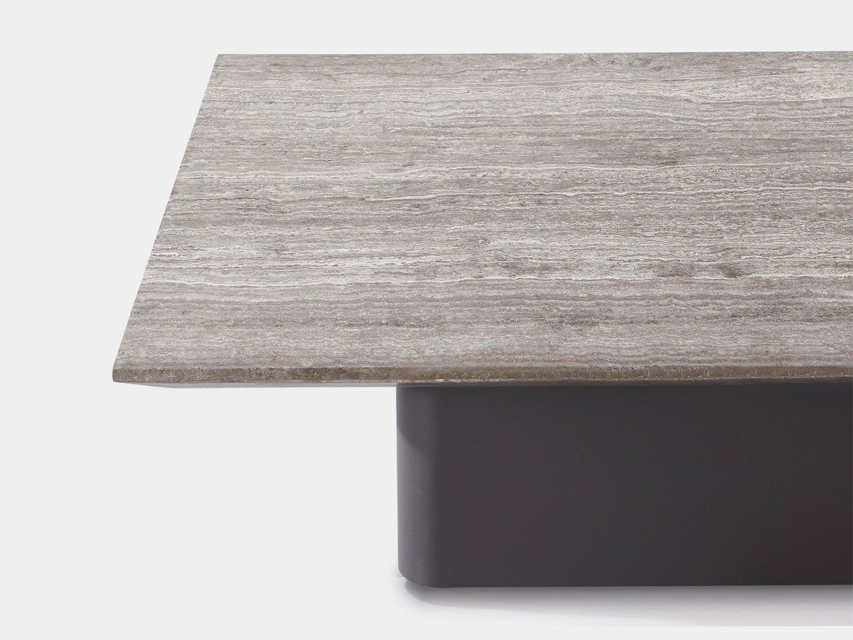 Harbour Santorini Stone Coffee Table Asteroid Travertine Dark Grey