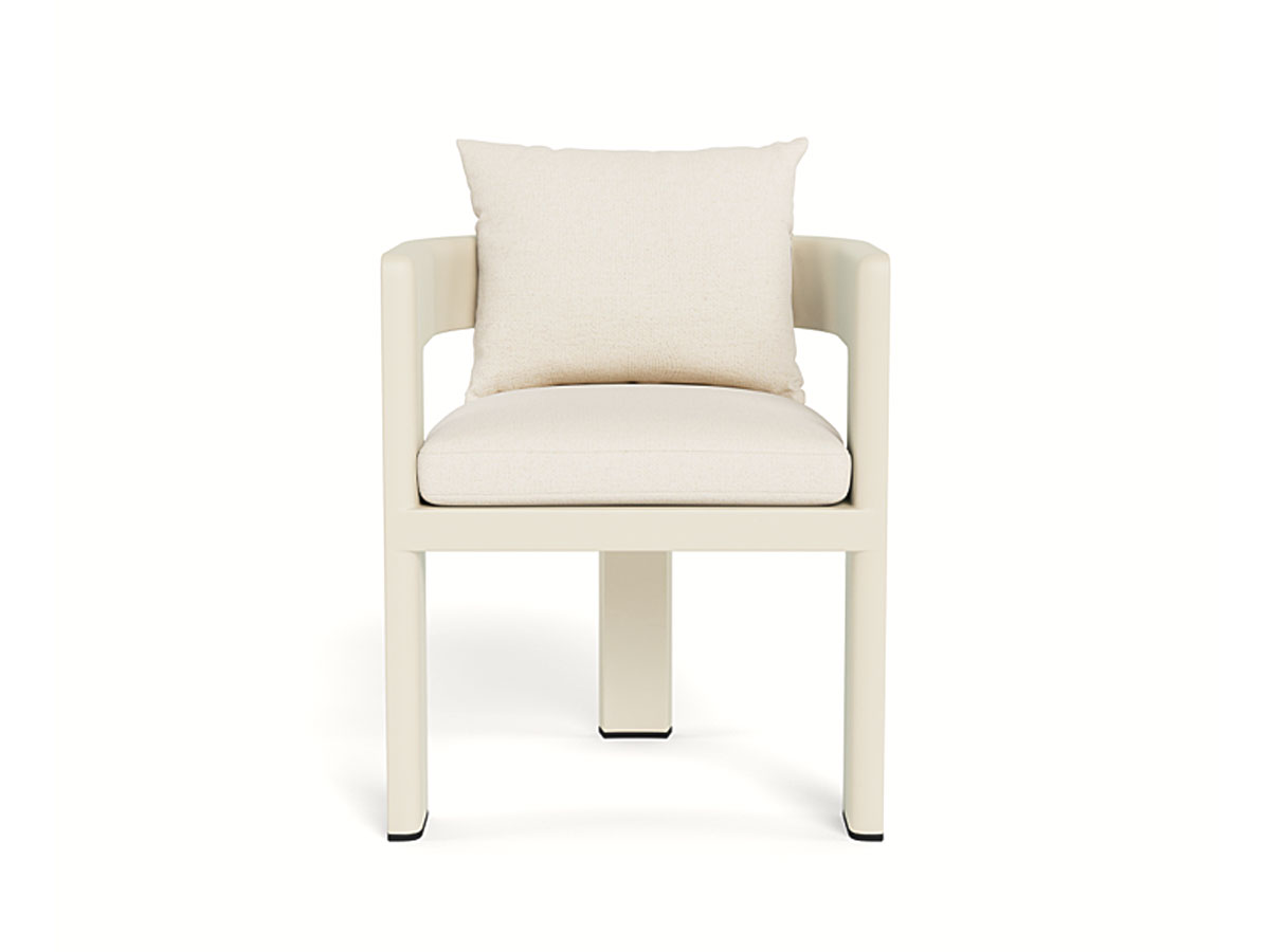 Harbour Victoria Aluminum Dining Chair Bone Siesta Ivory