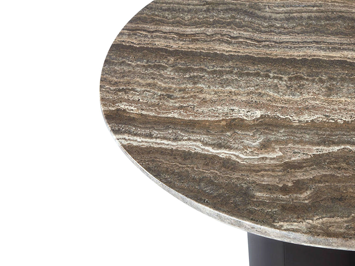 Harbour Victoria Aluminum Round Side Table Asteroid Dark Grey
