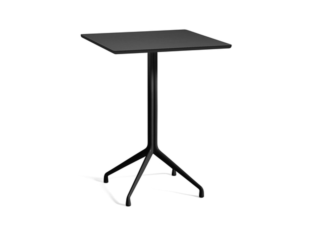 Hay Aat 15 Table L80 X W80 X H105 Black Powder Coated Aluminium Frame