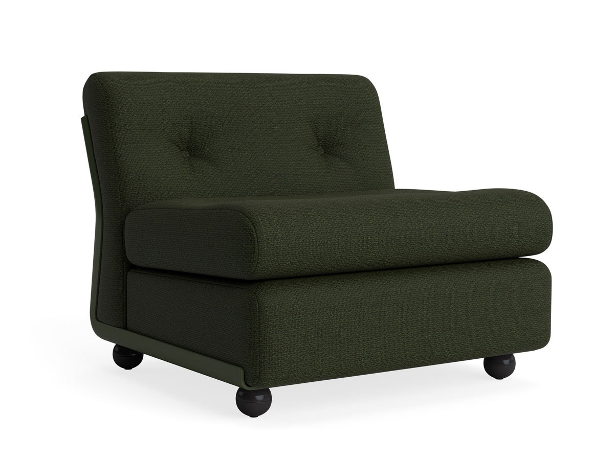 Hay Amanta 1 Seater Modular Sofa Maglia Green Bottle Green