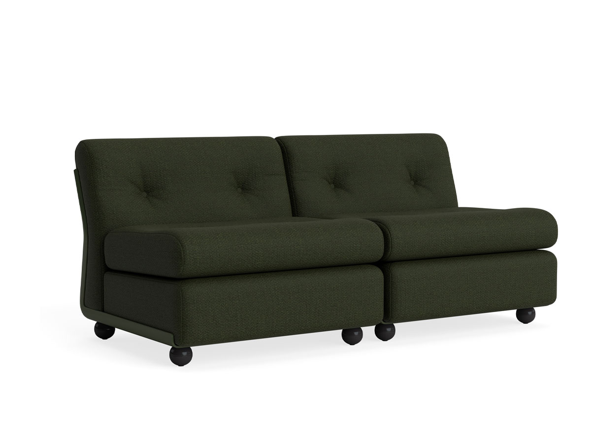 Hay Amanta 1 Seater Modular Sofa Maglia Green Bottle Green