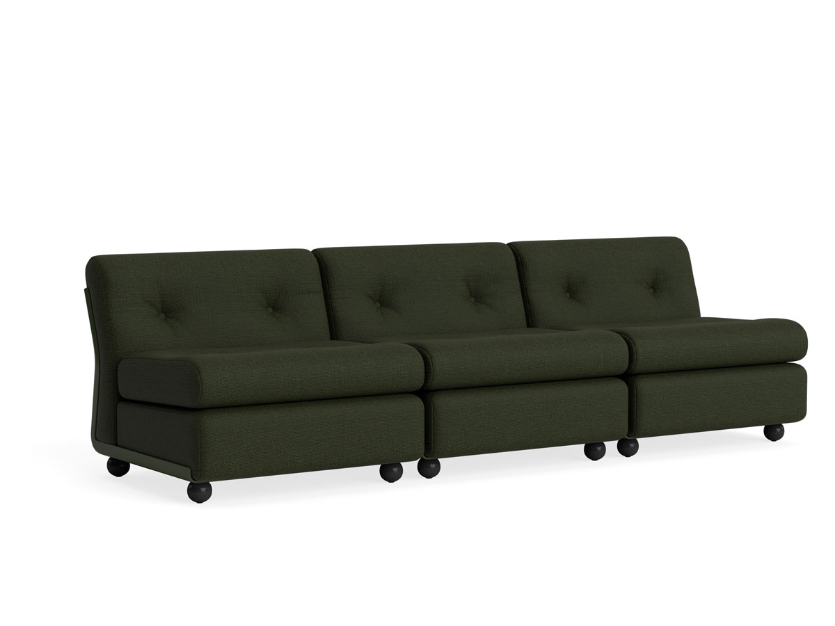 Hay Amanta 1 Seater Modular Sofa Maglia Green Bottle Green