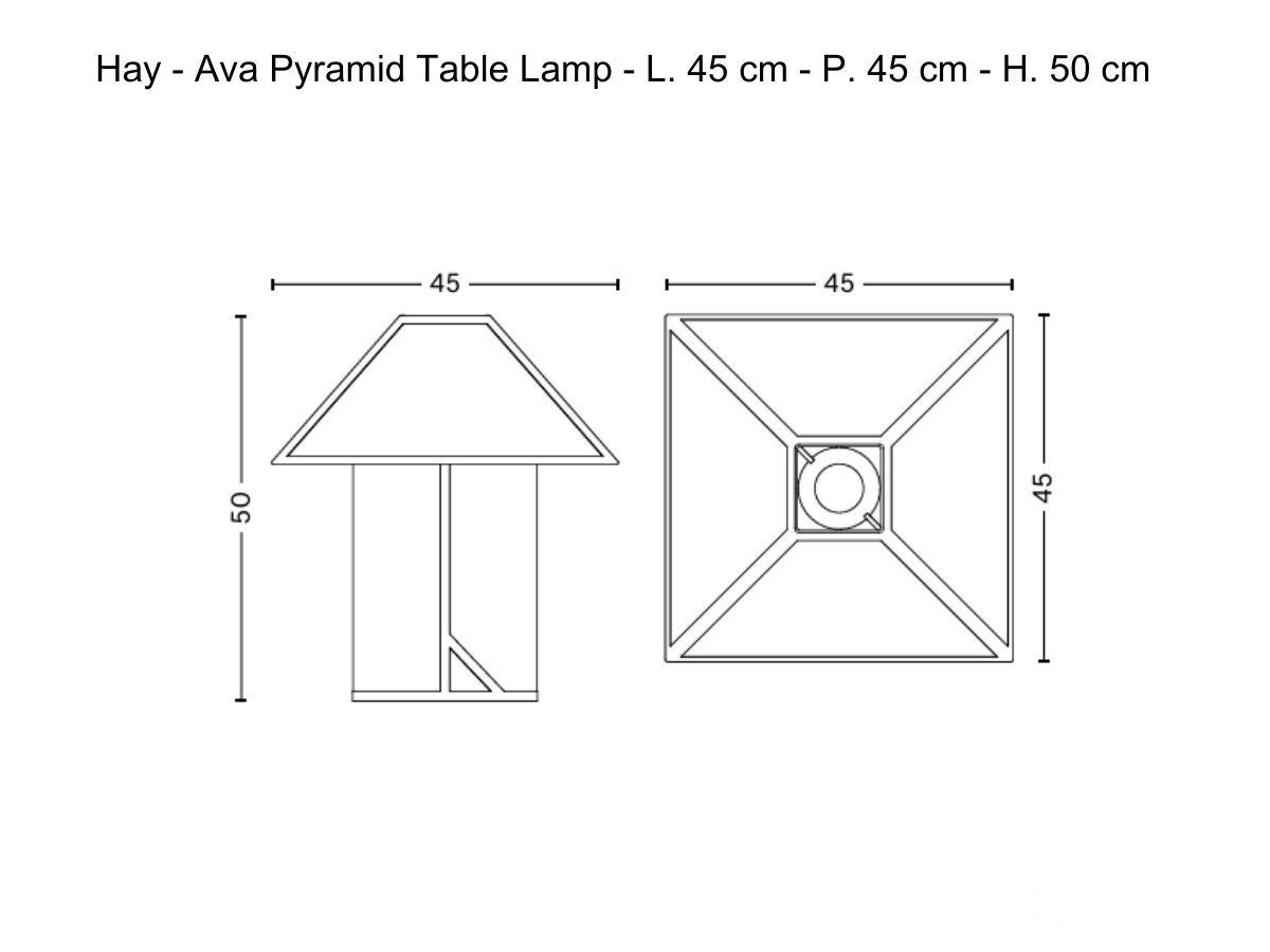 Настольная лампа Hay Ava Pyramid