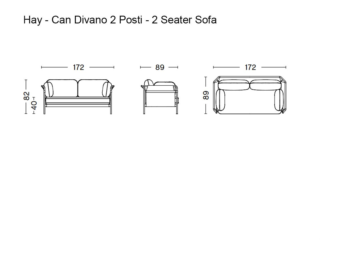 Hay Can Two Seater Sofa