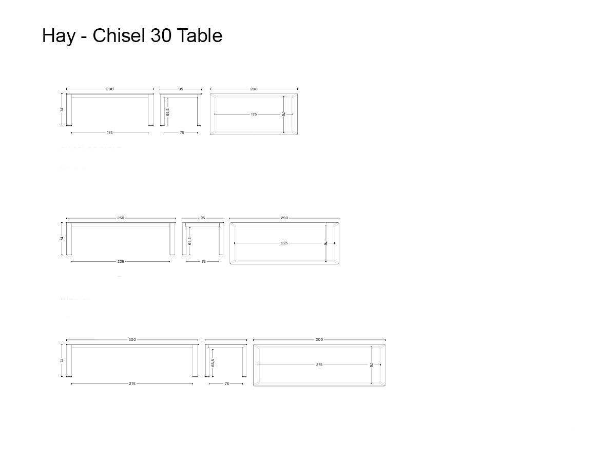 Hay Chisel 30 Table