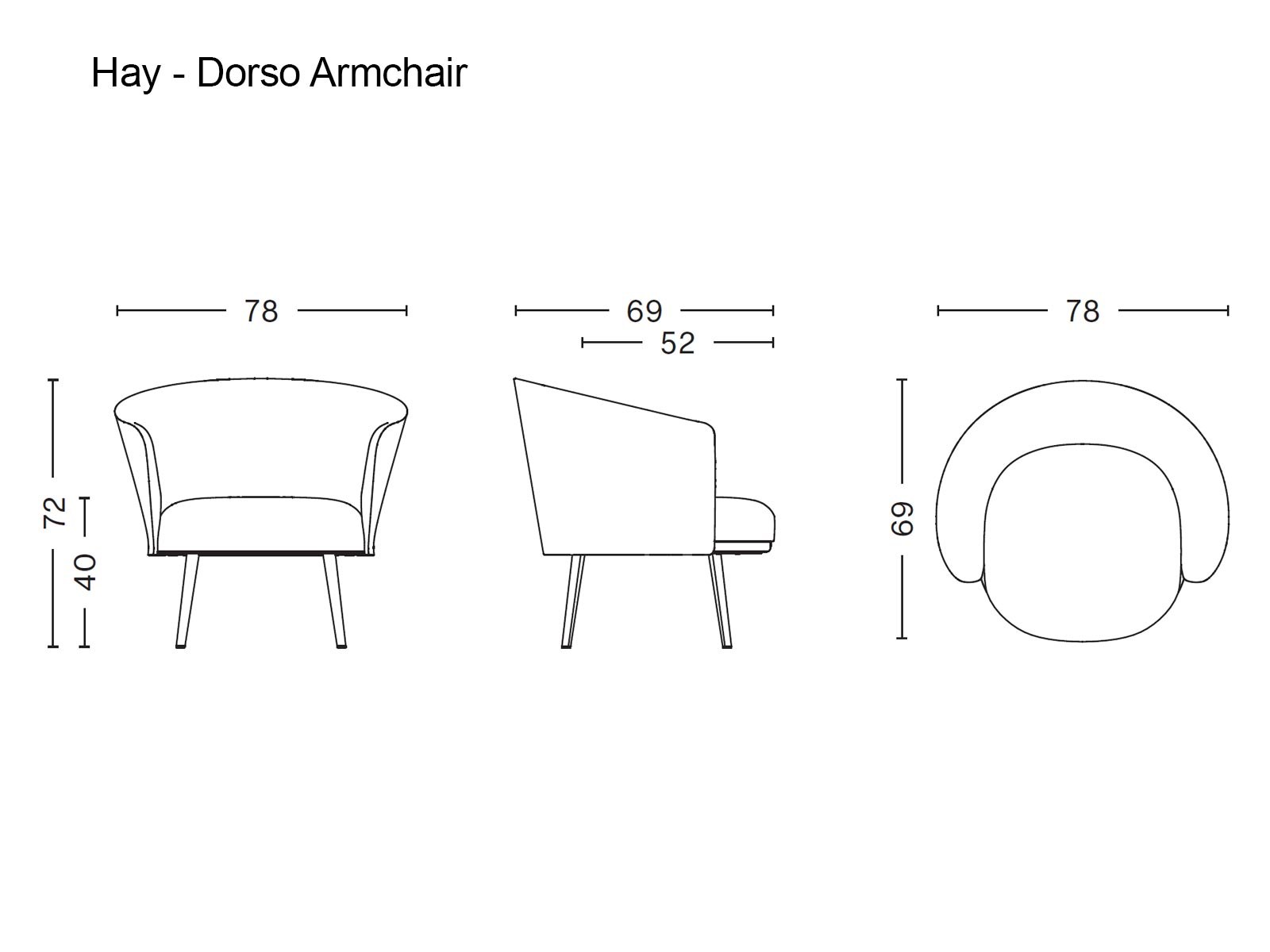 Hay Dorso Armchair