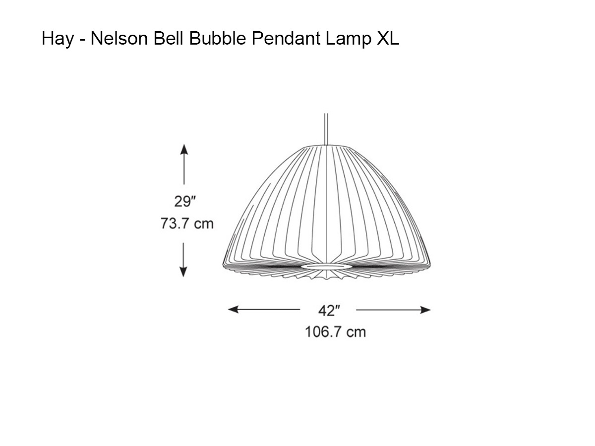 Hay Nelson Bell Bubble Pendant Lamp Xl