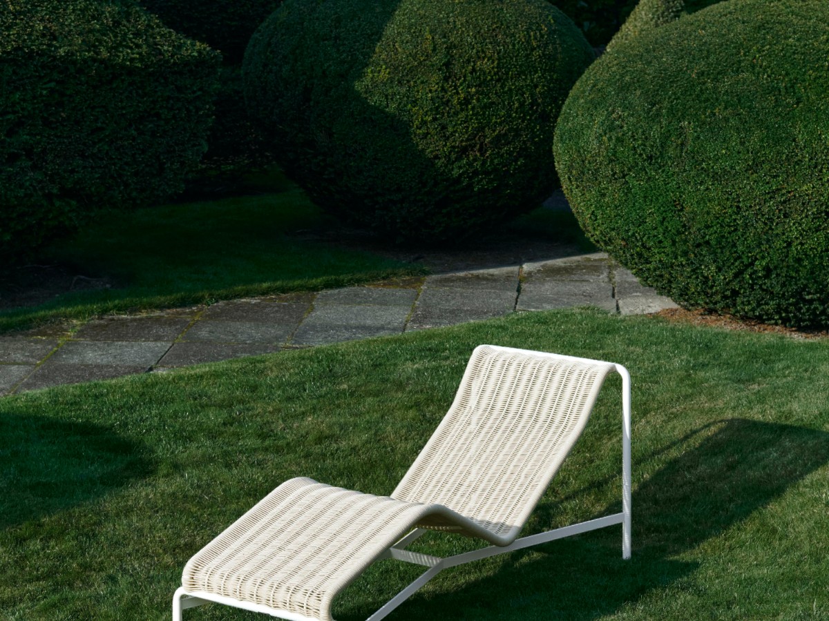 Hay Palissade Cord Chaise Longue Outdoor