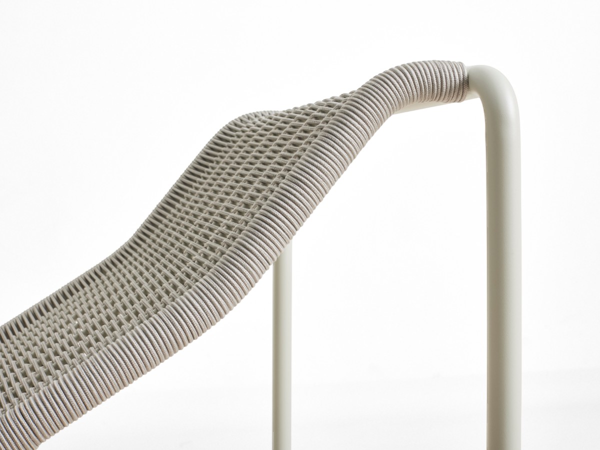 Hay Palissade Cord Chaise Longue Outdoor