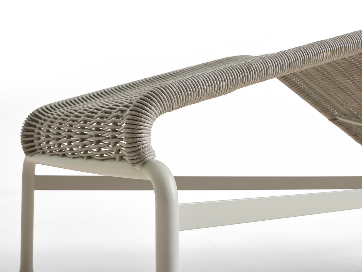 Hay Palissade Cord Chaise Longue Outdoor
