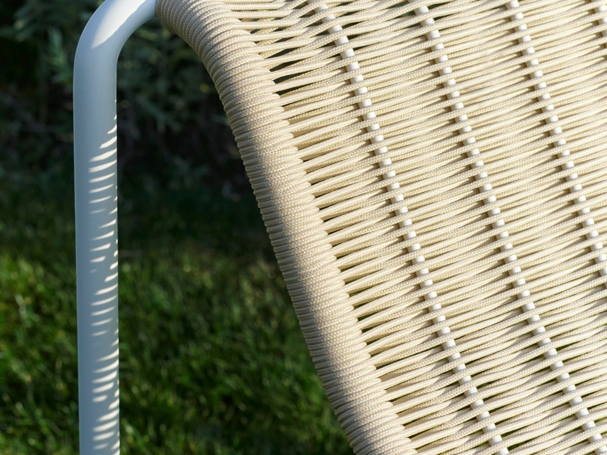 Hay Palissade Cord Chaise Longue Outdoor