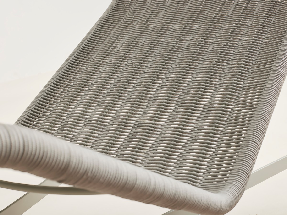 Hay Palissade Cord Chaise Longue Outdoor