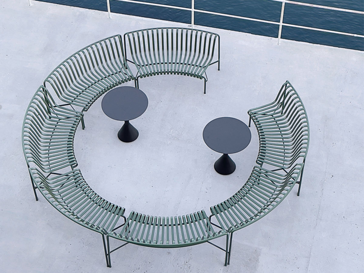 Hay Palissade Park Dining Bench In Add