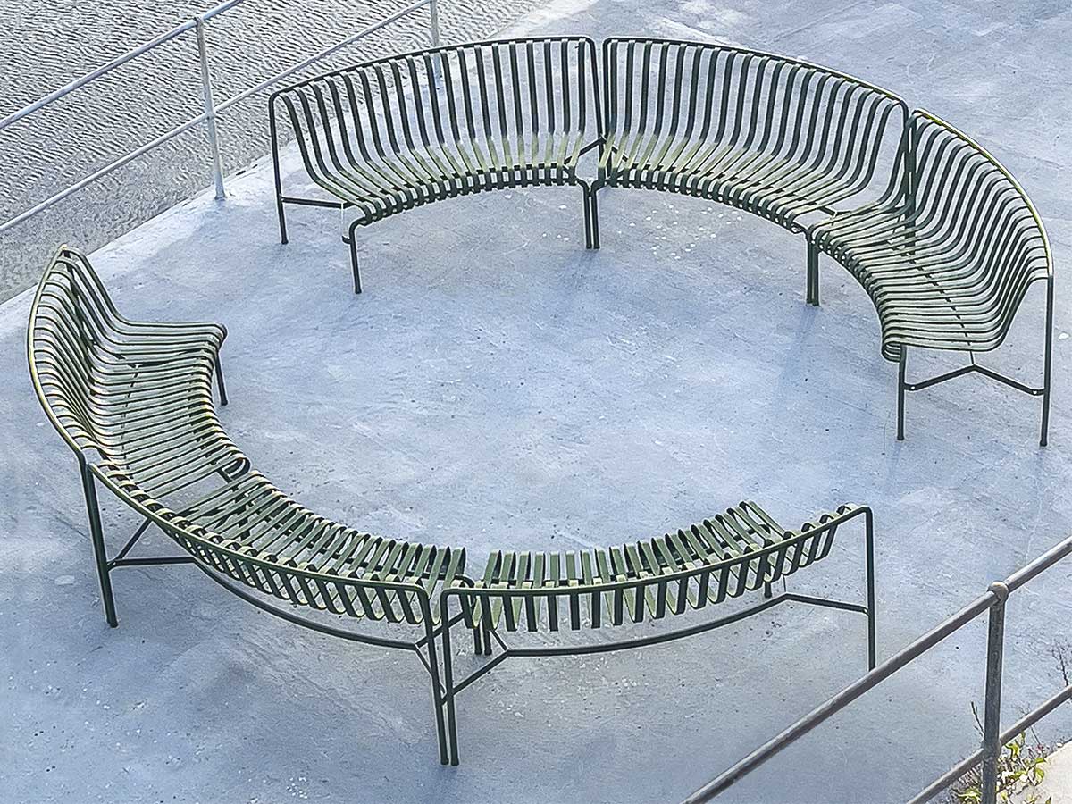 Hay Palissade Park Dining Bench In Add